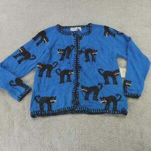 Bellepointe Sweater Cat Halloween Cardigan NWT‎